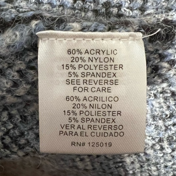 Joseph A. NWT Draped Open Cardigan ~ Blue & Gray Plaid ~ 2X - Picture 10 of 11